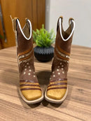 Texana Noah - Couro Horse Nescau/ Bordado Estrelas e Traços