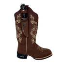 BotaFaca Primavera\n                                    - Couro Crazy Horse Nescau | Bordados Bege