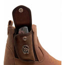 BotinaCanivete Tradicional\n                                    - Couro Crazy Horse Nescau | Bordado Ferrugem