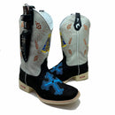 BotaFaca Cristã\n                                     - Cano Couro Napa Flay Bege | Gáspea Couro Nobuck Chocolate Estilizado em Tilápia