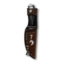 BotaFaca Mulas\n                                    - Couro Cano Napa Flay Bege | Couro Gaspea Fóssil Havana | Bordado Preto