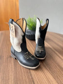 Texana Heitor Infantil - Couro Holandês e Látego Preto/Sem Bordado