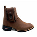 BotinaCanivete Tradicional\n                                    - Couro Crazy Horse Nescau | Bordado Ferrugem