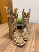 Texana Maitê - Couro Fóssil Havana/Bordado Florência