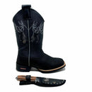 BotaFaca Mulas\n                                    - Couro Cano Floater Preto | Couro Gáspea Nobuck Preto Estilizado em Tilápia | Mulas Brancas