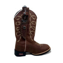 BotaFaca Aramada\n                                    - Couro Crazy Horse Nescau | Bordados Bege