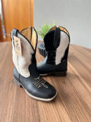 Texana Heitor Infantil - Couro Holandês e Látego Preto/Sem Bordado