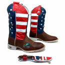 BotaFaca Americana\n                                    - Cano Americano | Gáspea Couro Crazy Horse Nescau | Com Trator | Bico Redondo