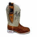 BotaFaca Mulas\n                                    - Couro Cano Napa Flay Bege | Couro Gáspea Látego Queima Mostarda Aramado | Mulas Preto