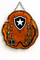 Tábua Rústica Personalizada - Bota Fogo + Kit Churrasco Personalizado