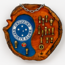 Tábua Rústica Personalizada - Cruzeiro + Kit Churrasco Personalizado