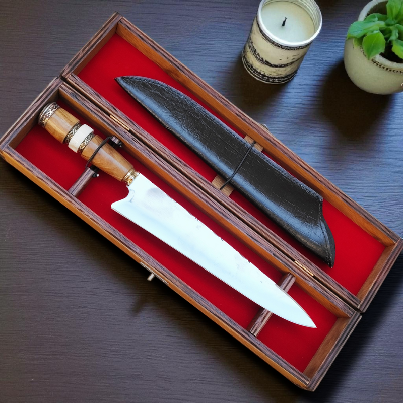 Faca Artesanal Modelo Ferro del Padrino- Ideal para Churrasco/Costelão