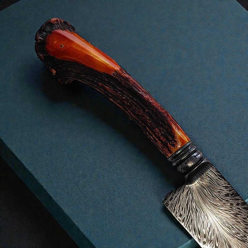 Faca Artesanal  — Edição Exclusiva para Colecionadores Modelo PLUME NOIR