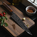 Faca Artesanal em Aço Damasco – Edição Colecionador – Padrão Aleatório – 9 Lâmina