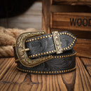 Cinto Western Antigo em Couro Premium – Esporatto