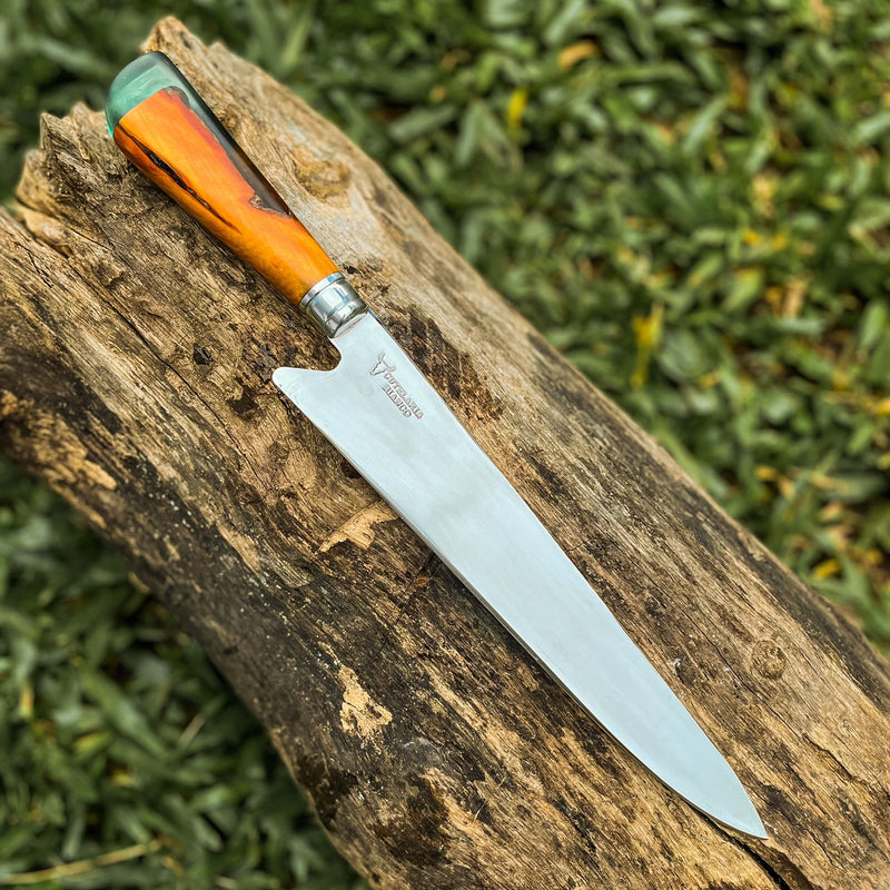 Faca artesanal para churrasco - Coleção Chama Eterna