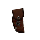 BotinaCanivete Americana\n                                    - Couro Crazy Horse Nescau | Tiras Couro Mustang | Estrelas Brancas