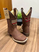 Texana Bernardo - Couro Horse Nescau/Bordado Americano