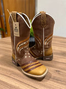 Texana Noah - Couro Horse Nescau/ Bordado Estrelas e Traços