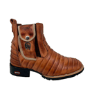 BotinaCanivete Tatu\n                                    - Couro Látego Pinhão Queima Estilizado em Tatu