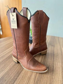 Texana Karen Bico Fino - Couro Mustangue/Sem Bordado