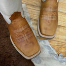 BotaFaca Cavaleiro\n                                    - Couro Cano Napa Flay Bege | Couro Gáspea Fóssil Havana Chapado