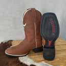 BotaFaca Touro\n                                    - Couro Crazy Horse Nescau | Bordado Ferrugem