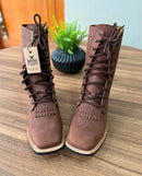 Coturno - Couro Horse Nescau/Sem Bordado