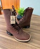 Coturno - Couro Horse Nescau/Sem Bordado