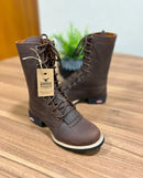 Coturno - Horse Cappuccino/Sem Bordado (Bico Redondo)